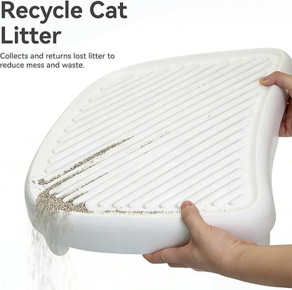 Open-X Ramp by CATLINK, Cat Ramp for Self Cleaning Cat Litter Box, Custom Fit for Open-X, Easy Entry for Small & Elderly Cats (White)