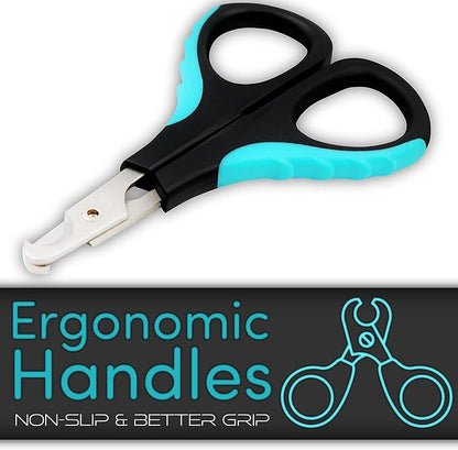 Cat Nail Clipper by H&H Pets - Professional Sharp Stainless Steel Claw Clipper Trimmer with Sturdy Non Slip Handles - for Small Animal & Cats Nail Cutter