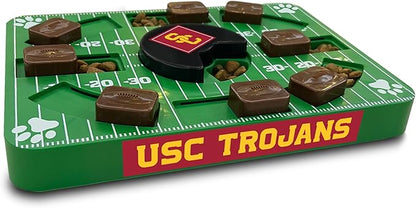 Pets First NCAA USC Trojans Puzzle Toy, Puzzle Treat Dog Toy, Interactive Dog Treat Toy, Dog Puzzle Fedding Slow Toy