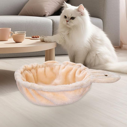 Hammock for, Cozy Nesting Accessory for Indoor Felines, Beige