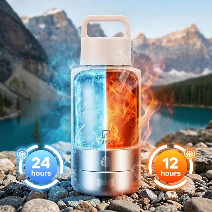 Dog Water Bottle 32oz, Insulated Stainless Steel Travel Water Dispenser with 2 Detachable Dog Bowls for Food and Water, Leak Proof Portable Pet Drinking Cup for Walking Hiking Camping
