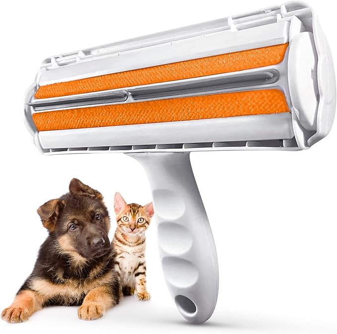 Couch Pet Hair Removal Tool and Roller - Reusable, Easy-to-Clean Dog Hair Remover for Couch and Car, No Batteries or Mess, Ideal for Cat Hair Too