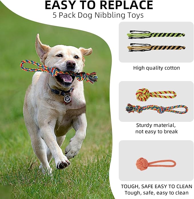 Flirt Pole for Dogs, Extendable Dog Flirt Pole with Detachable Interactive Toys Dog Teaser Wand with Lure Rope Toy for Outdoor Exercise & Training Interactive Toys for Large Medium Small Dogs