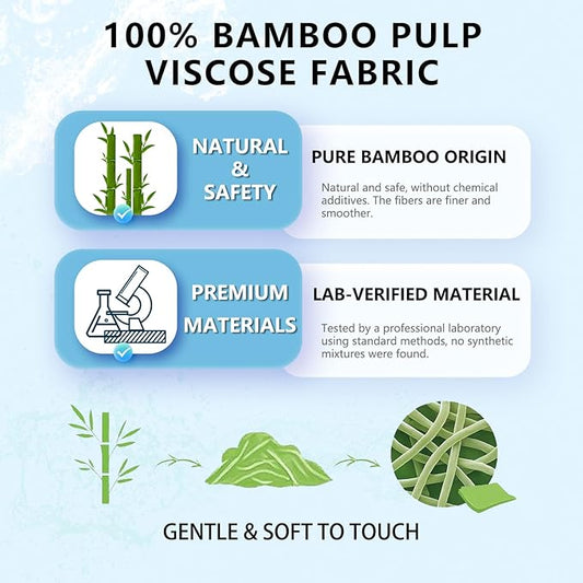 Bamboo Pet Ear Wipes for Dogs & Cats, Gently Clean Dirt, Wax & Odor, Daily Ear Care (70)
