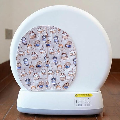 Curtain for Self Cleaning Cat Litter Box, Self-Cleaning Litter Box Curtain,Odor Blocker & Litter Scatter Shield for Cats,Easy Install, Universal Fit for Elliptical Openings