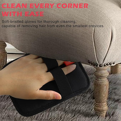 Static Pet Hair Removal Glove, Reusable Electrostatic Pet Cat Dog Hair Remover Grooming Brush