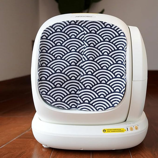 Curtain for Self Cleaning Cat Automatic Litter Box, Reduces Cat Litter Bounce, Stops Odors from The Litter Box Self Cleaning (Wave)