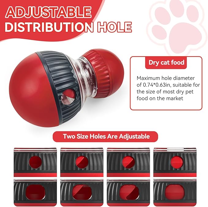 Ansoniser Interactive cat treat dispenser toy ball dispensing for cats interactive feeder toys indoor puzzle cats slow food puzzlesControl Diet& Reduce Boredom increase fun(All Breeds)
