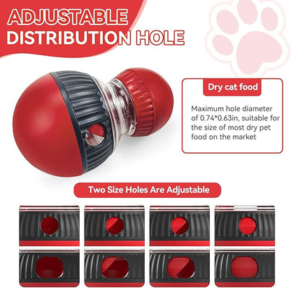 Ansoniser Interactive cat treat dispenser toy ball dispensing for cats interactive feeder toys indoor puzzle cats slow food puzzlesControl Diet& Reduce Boredom increase fun(All Breeds)