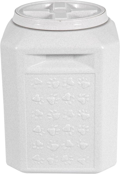 Vittles Vault Traditional Pet Food Storage Container For Dog Kibbles/Bird Seed/Oatmeal/Rice/Flour/Cereal, BPA Free Plastic, Sealed Airtight For Cat Food, Up To 35 lb, Made in USA, With Scoop, Gray