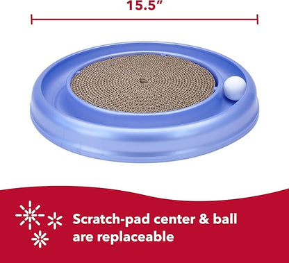 Coastal Pet Turbo Scratcher Cat Toy - Cardboard Cat Scratcher Pad with Cat Toy Ball Track and Catnip (1 Pack)