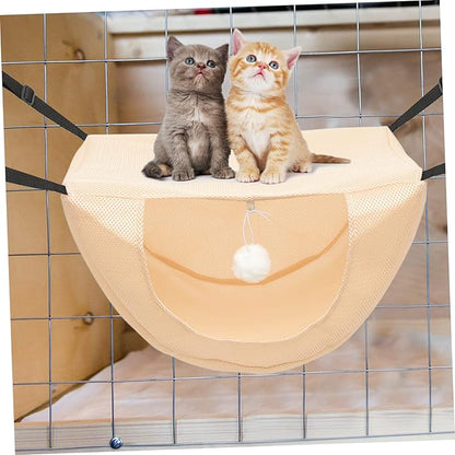 Cat Cage Hammock Breathable Cat Bed for Indoor Use Hanging Hammock for Pets Comfortable and Washable for Play and Sleep