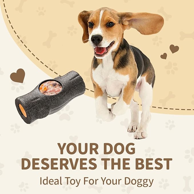 Interactive Dog Treat Toy for Aggressive Chewers, Indestructible Enrichment Chew Toy for Puppy Teething, Frozen Treat Holder with Molds for Large Dogs Pets Keep Busy Reduce Anxiety -Gray