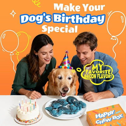 Dog Toys for Aggressive Chewers: 3 Pack Dog Chew Toys for Medium Large Dogs, Bacon Flavored Indestructible Dog Toy, Dense Nylon Tough Dog Toy to Keep Them Busy, Reduce Boredom