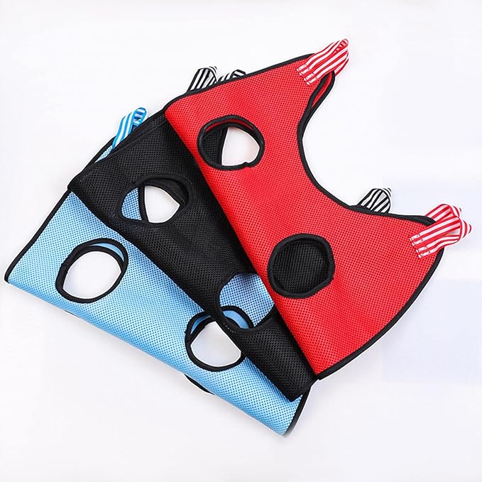 Pet Cat Grooming Hammock Restraint Towel Bag Bathing Bag Harness Breathable Dog for Trimming Puppy Small Medium Dogs Claw Care, Light Blue, S