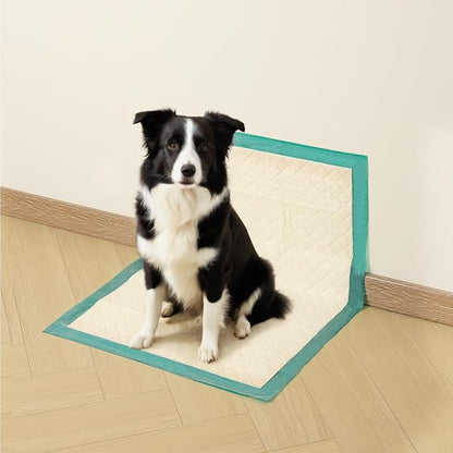 Gardner Pet Puppy Pee Pads Large 18"x24", 50 Count, Dog Pee Pads with Adhesive Sticky Tape, Max Absorbency, Leak Prevention Disposable Training Bed Pad for Doggie, Cats, Rabbits, Crate/Cage