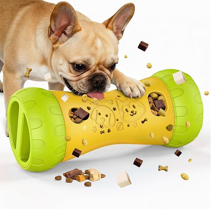 Interactive Dog Puzzle Toys, Treat Dispensing Dog Toy to Keep Them Busy, Boredom Relief, Stepless Adjustable Slow Feeder for Puppy Mental Enrichment, Ideal Gift for Small Medium Large Dogs, Yellow