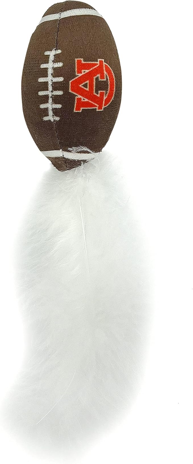 Best Plush CAT Toy - NCAA Auburn Tigers Complete Set of 3 piece Cat Toys Filled with Fresh Catnip. Includes: 1 Helmet Cat Toy, 1 Football Cat Toy with Feathers & 1 Beer Bottle. Beautiful Team Logos