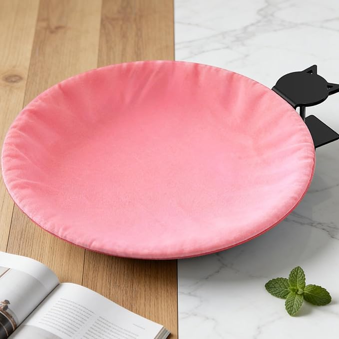 Elevated Hammock Bed, Clip On Cat Desk Cushion, 24x16 Inches Pet Cushion with Removable Cover Feature, Soft Fabric Hanging, Cat Bed with Space Saving Design, Interactive Indoor Rest for Cats