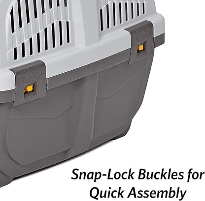 MidWest Homes for Pets Skudo Plastic Carrier, 22-Inch Ideal for XS Dog Breeds with an Adult Weight up to 12 Pounds
