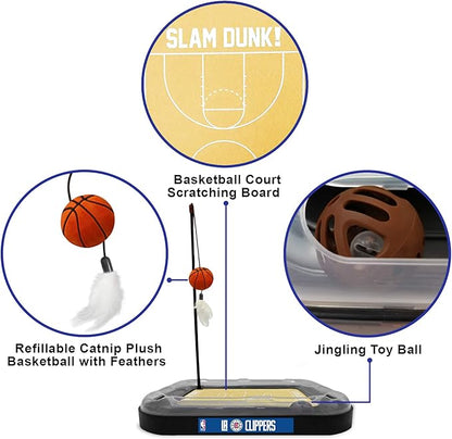 LA Clippers Basketball Cat Scratcher Toy