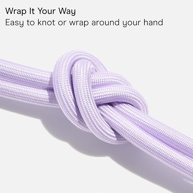 Wild One Hands-Free Adjustable Rope Dog Leash, Standard: 4' to 8.5' Long, .5" Wide, Adjustable for Crossbody, Waist & Handheld, Bubblegum