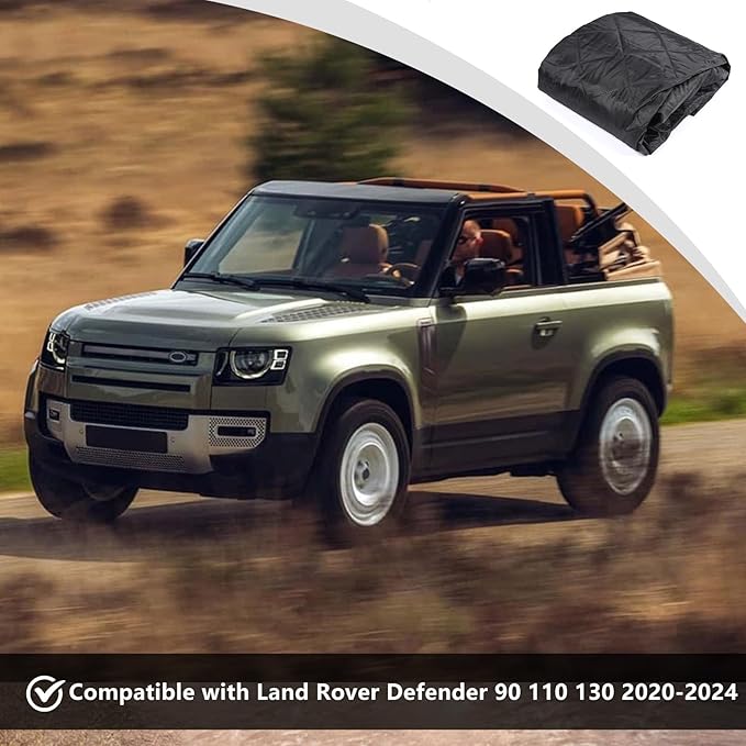 HAPPYHORSE Pet Dog Trunk Cargo Liner Compatible with Land Rover Defender 110 2020-2024 Cargo Cover Waterproof and Non-Slip Dog seat Cover Cargo Liner Area Protector Cover (Style A)