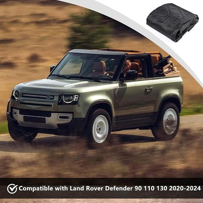 HAPPYHORSE Pet Dog Trunk Cargo Liner Compatible with Land Rover Defender 110 2020-2024 Cargo Cover Waterproof and Non-Slip Dog seat Cover Cargo Liner Area Protector Cover (Style A)