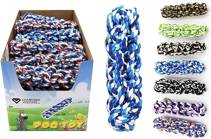 Diamond Visions 01-1492 Dog Rope Stick Toy MultiPack in Assorted Colors (2 Rope Sticks)