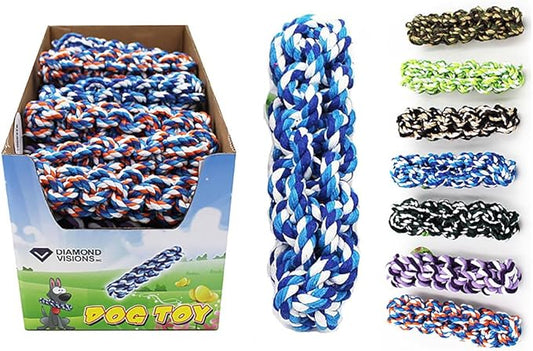Diamond Visions 01-1492 Dog Rope Stick Toy MultiPack in Assorted Colors (2 Rope Sticks)