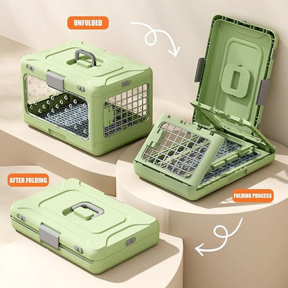 Foldable Pet Carrier with Anti Pee Layer and Spacious Inside for Comfort Compact Pet Carrier