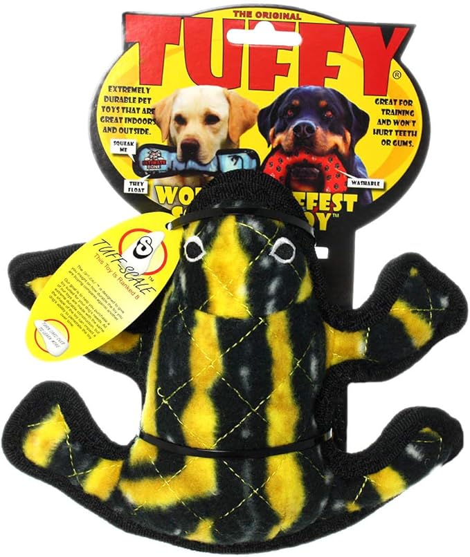 TUFFY - World's Tuffest Soft Dog Toy - Desert - Multiple Layers. Made Durable, Strong & Tough. Interactive Play (Tug, Toss & Fetch). Machine Washable & Floats (Phrog, Large 2 Pack)