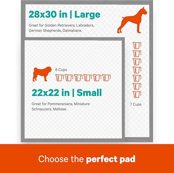 ASPCA Scented Puppy Pads, [50 Count], Dog Pee Pads for Training, Absorbent Potty Pads for Dogs, Quick-Drying Leakproof Large Dog Pads with Odor Control, 26"x30", XL Puppy Pads for Indoor/Outdoor Use