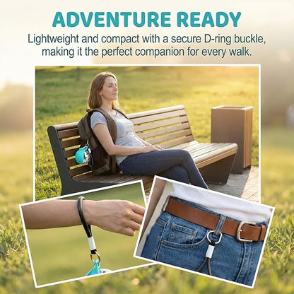 Portable Dog Water Bottle for Walking & Travel - 2-in-1 Stainless Steel Dog Travel Water Bottle with Foldable Silicone Bowl - Leak-Proof, Lightweight Water Bottle for Dogs, Puppies & Pets (A)