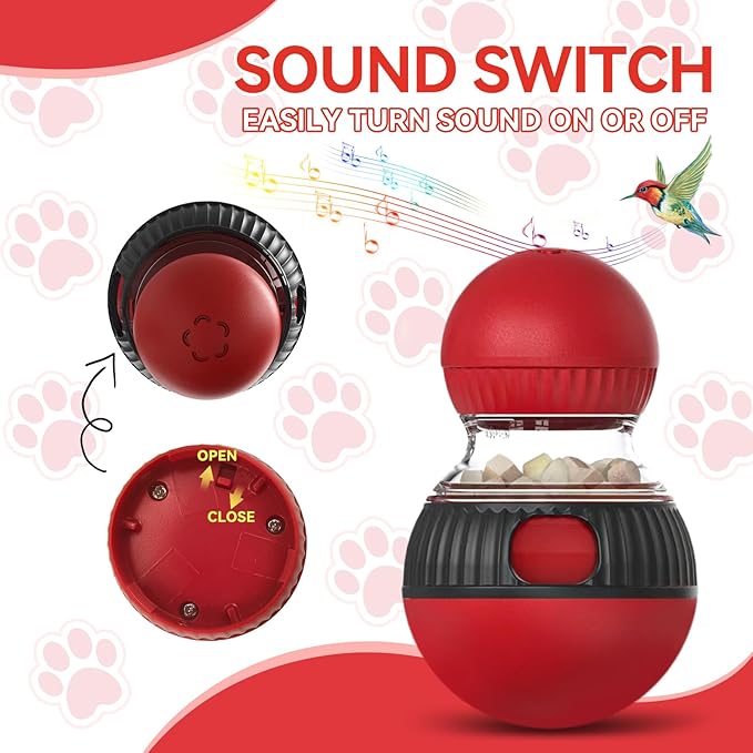 Ansoniser Interactive cat treat dispenser toy ball dispensing for cats interactive feeder toys indoor puzzle cats slow food puzzlesControl Diet& Reduce Boredom increase fun(All Breeds)
