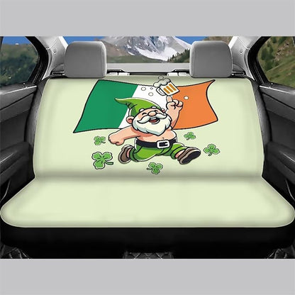AFPANQZ Saint Patrick Day Car Back Seat Covers Protector Rear Car Seat Cushion Dust and Scratch Proof Washable Auto Bench Protective Universal Fits Car, Truck, SUV, Van