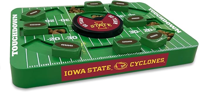 Pets First NCAA Iowa State Large Puzzle Toy - Interactive Dog Treat & Slow Feeding Toy