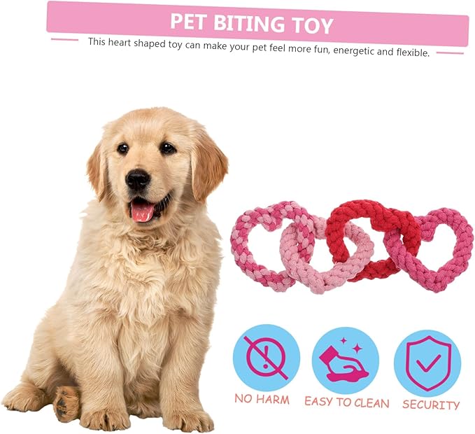 1Pcs Dog Rope Toys Chew Rope Cotton Dog Pull Indestructible Toy Tug Toy for Large s, Cleaning Chew Toys