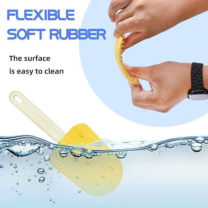 3PCS Pet Ice Cream Massage Combs, Cat Double-Sided Grooming Brush, Cat Tongue Brush for Cats Grooming Easily Removes Fur Reducing Hairballs (Green+Blue+Yellow)