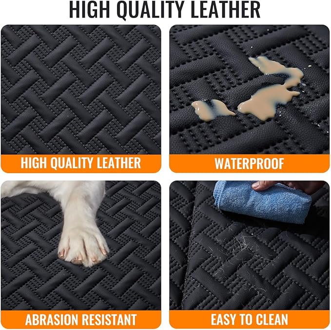 MAXFUT Dog Back Seat Extender for Truck,Truck Dog Seat Cover Back Seat,Dog Hammock for Truck,Hard Bottom Seat Extender,Pet Seat Covers for F150/RAM1500/Silverado