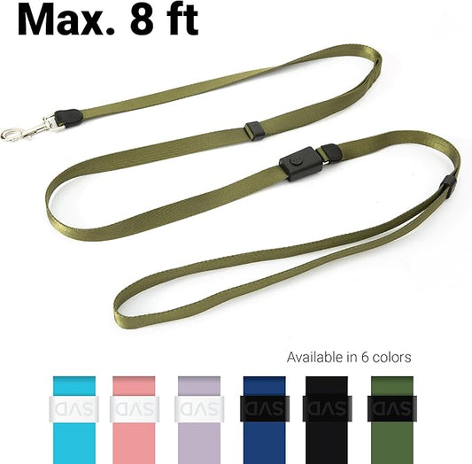 SVD.PET 4-in-1 Hands Free Dog Leash, Versatile Crossbody/Waist Dog Leash with Easy Release Buckle, Easy Adjust to Fit Your Body and Waist for Walking, and Running Your Doggy (Army Green)