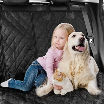 ANOSOSPECIAL Dog Car Seat Cover for Back Seat Cover,Non Stick Fur Rear Seat Protector for Pet,Nonslip Waterproof Durable Universal Fit Interior Backseat Covers for Auto Van SUV