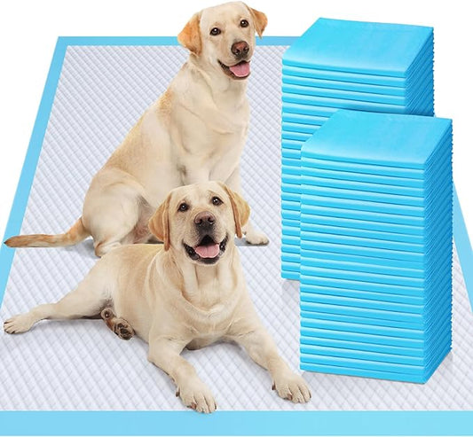 Gimars XL 6-Layer Ultra Absorbent 1200ml 48-Hour Leak-Proof Dog Pee Pads, Quick Dry Extra Large Puppy Pads for Puppy Training, Senior & Incontinent Dogs, Cats, Overnight Use, 30"x36", 30 Count