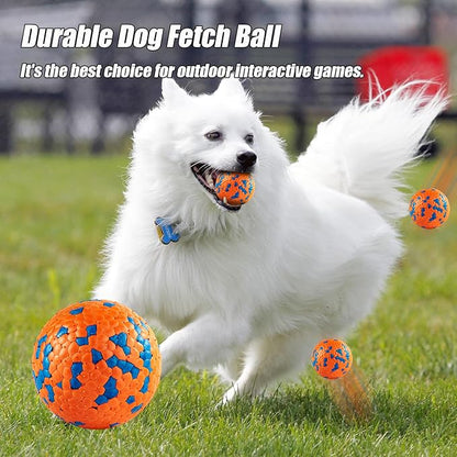 Indestructible Floating Bouncy Dog Balls for Small Breed Puppies - Lightweight, Durable, Odourless - 2.5" (4 Pack)