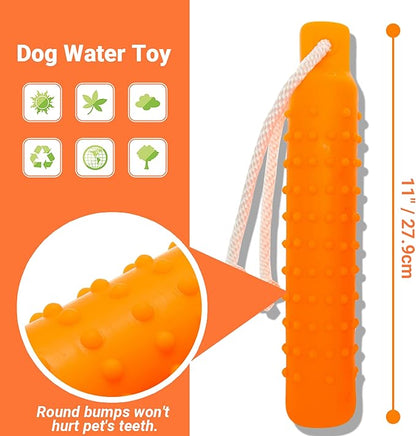 Dog Float Toy - Interactive Training Bumper & Fetching Retrieving Dog Water Toys Dummy Outdoor - Lightweight for Float on the Water Pool Fetch Rope Pet Toys for Small, Medium, Large Dogs