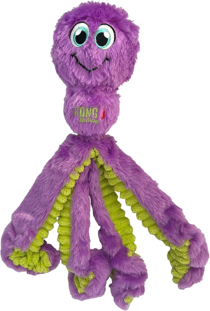 KONG Wubba Octopus Tug and Fetch Squeak Dog Toy Assorted Colors (Large)