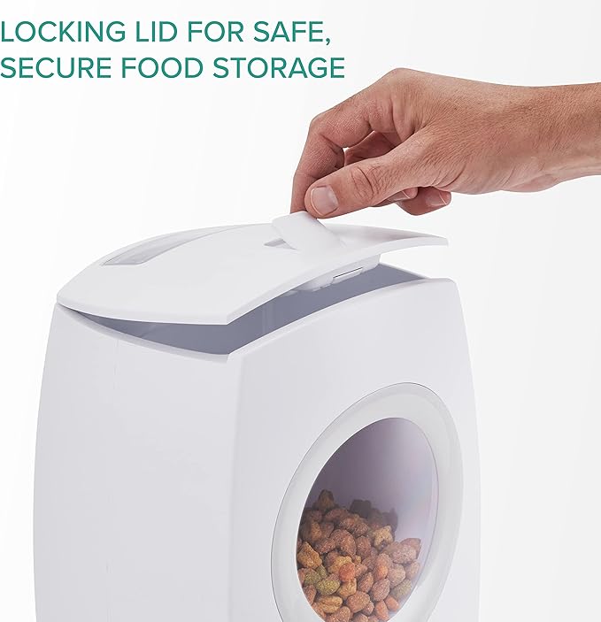 Arf Pets Automatic Pet Feeder Food Dispenser for Dogs, Cats & Small Animals – Features Voice Recorder, Portion Control & Voice Recording – Timer Programmable Up to 4 Meals a Day