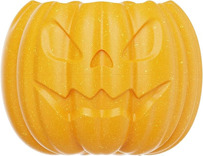 Pumpkin-Shaped Interactive Dog Toy for Dogs Multifunctional Food Dispenser, Frozen Lick Toy & Durable Chew Toy for Aggressive Chewers, Safe Nylon & Coffee Wood Fiber, Easy to Clean, Relieves Anxiety