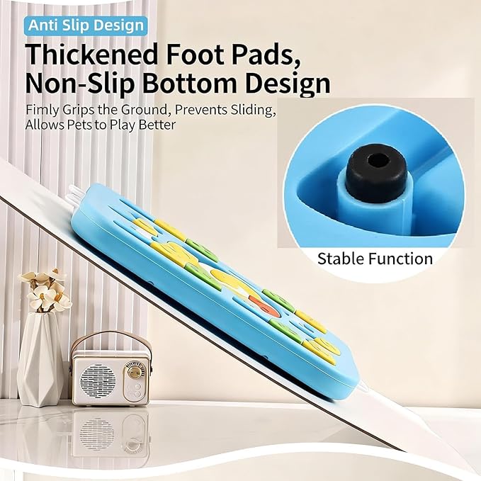Interactive Dog Puzzle Toy & Slow Feeder, Enrichment Toy for IQ Training and Brain Stimulation, Mentally Stimulating Gift for Large, Medium, and Small Dogs (Blue)