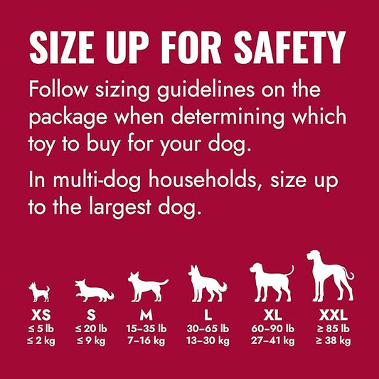 KONG Classic Stuffable Dog Toy - Fetch & Chew Toy for Dogs - Treat-Filling Capabilities & Erratic Bounce for Extended Play Time - Durable Natural Rubber Material - for Extra Large Dogs